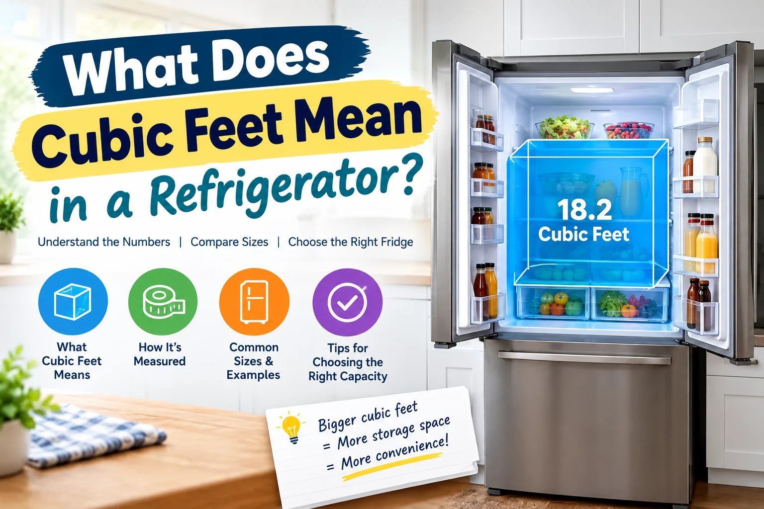 What Does Cubic Feet Mean in a Refrigerator?