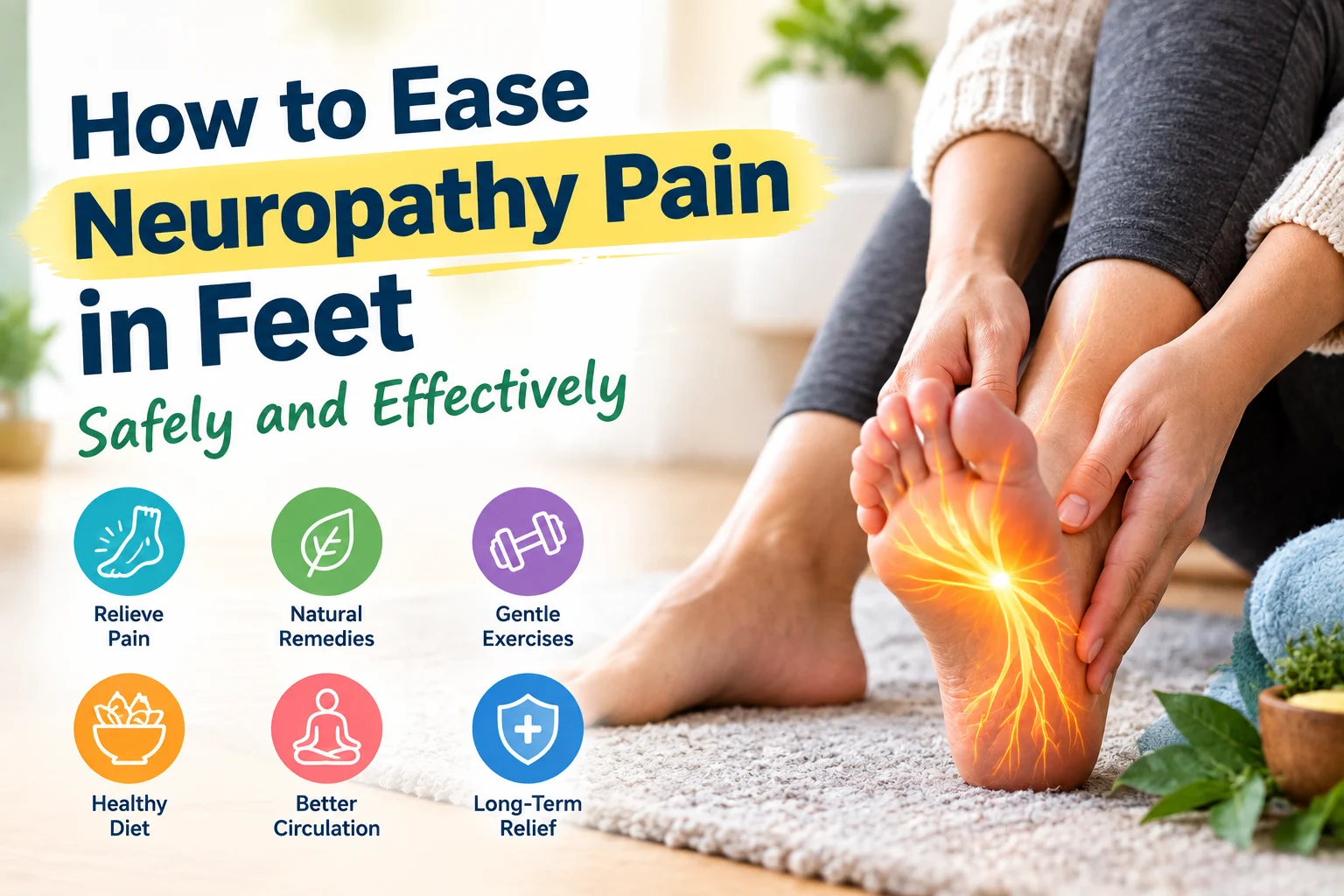 How to Ease Neuropathy Pain in Feet Safely