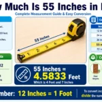 How Much Is 55 Inches in Feet?
