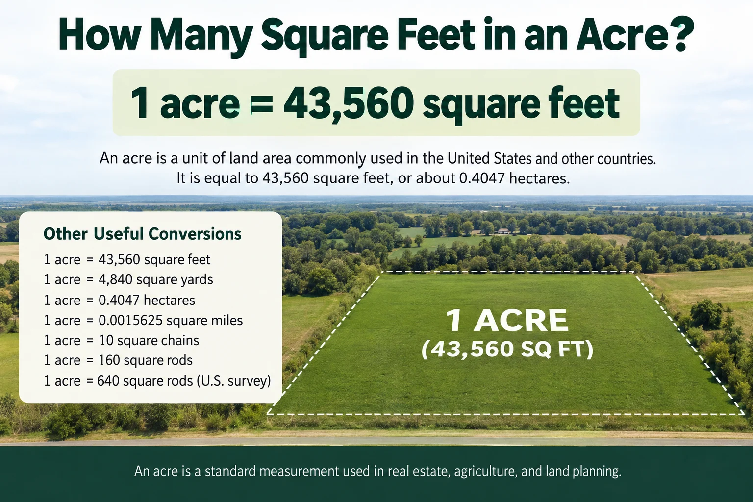 How Many Square Feet in an Acre?
